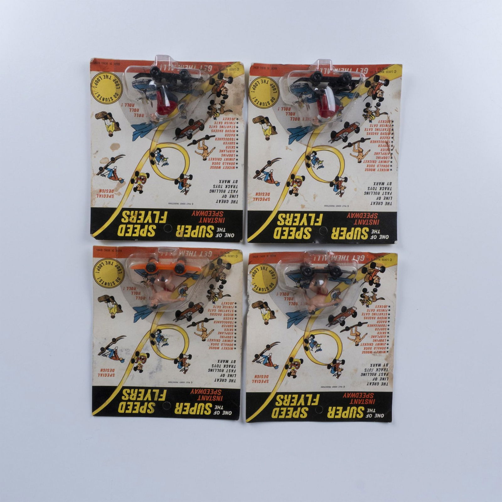 4pc Marx Toys Super Speed Flyers Instant Speedway Toys (1 of 4)