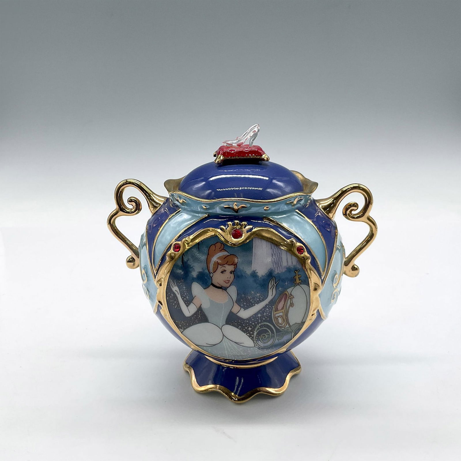 Disney Porcelain Cinderella 50th Anniversary Music Box (1 of 4)