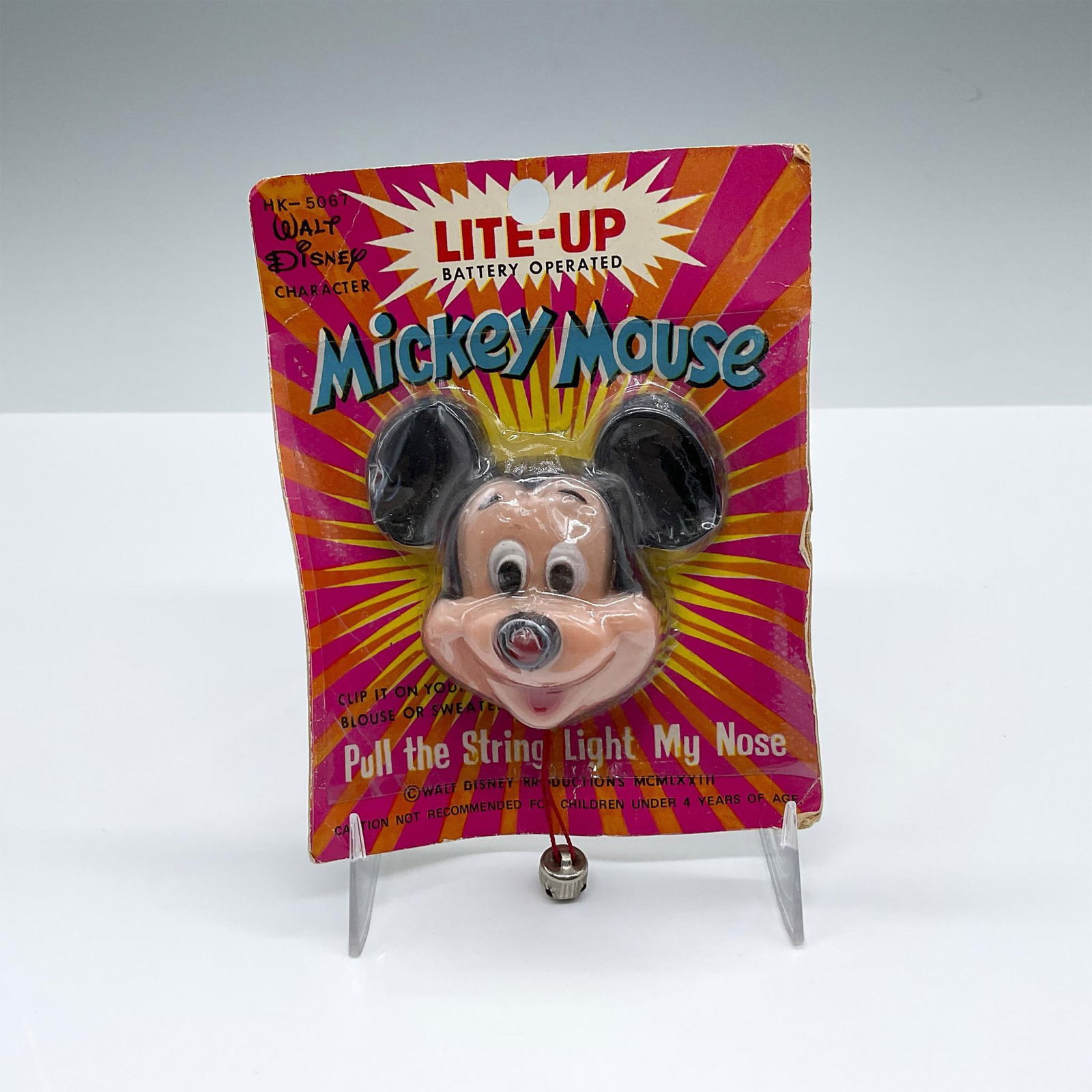 Marx Toys Walt Disney Lite-Up Pull String Toy, Mickey Mouse (1 of 2)