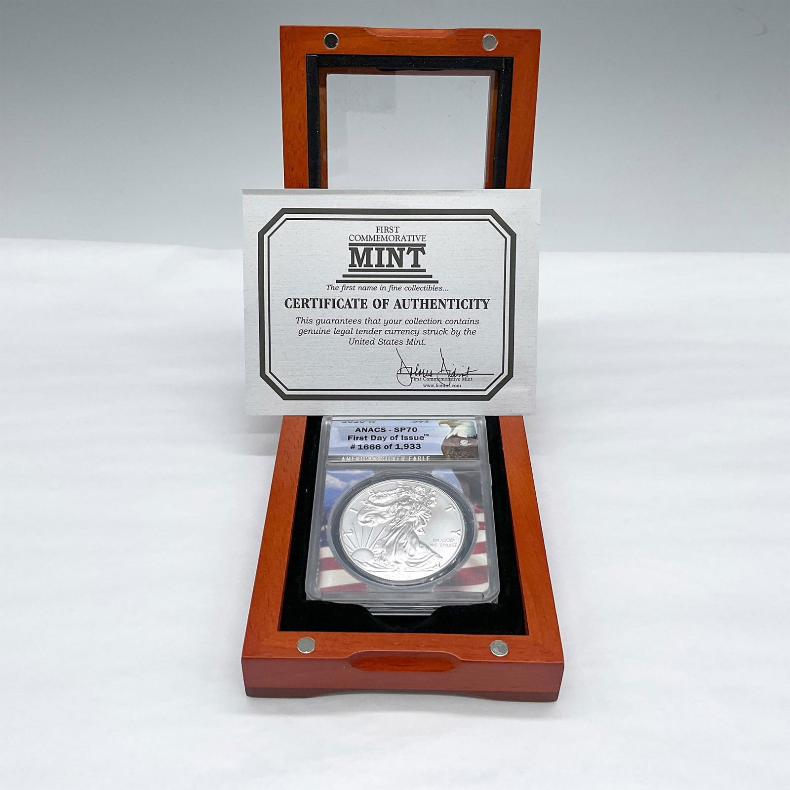 2020-W Silver Eagle Dollar ANACS SP70 FDOI (1 of 3)