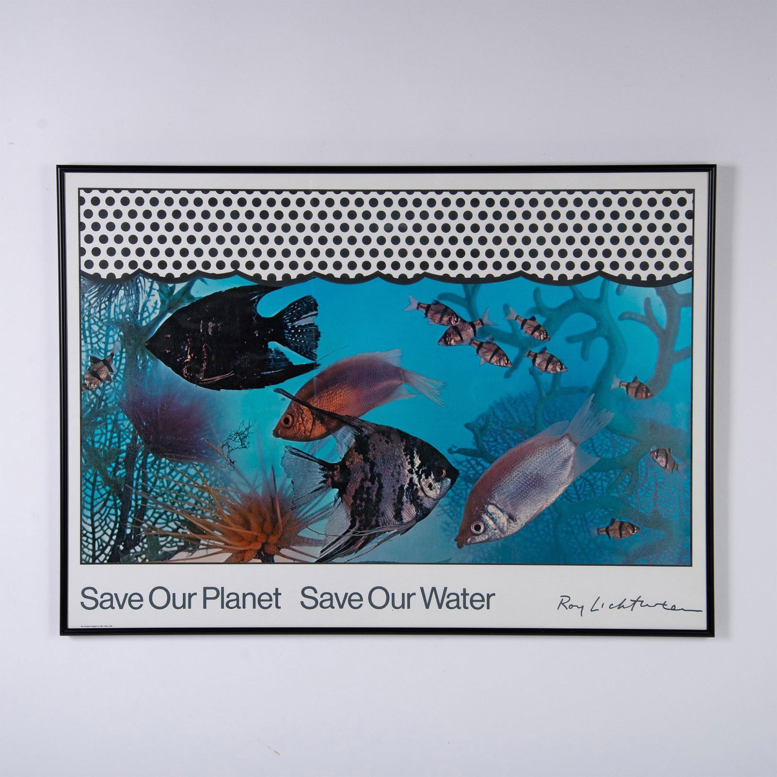 Roy Lichtenstein, Color Serigraph Poster, Save Our Planet (1 of 5)