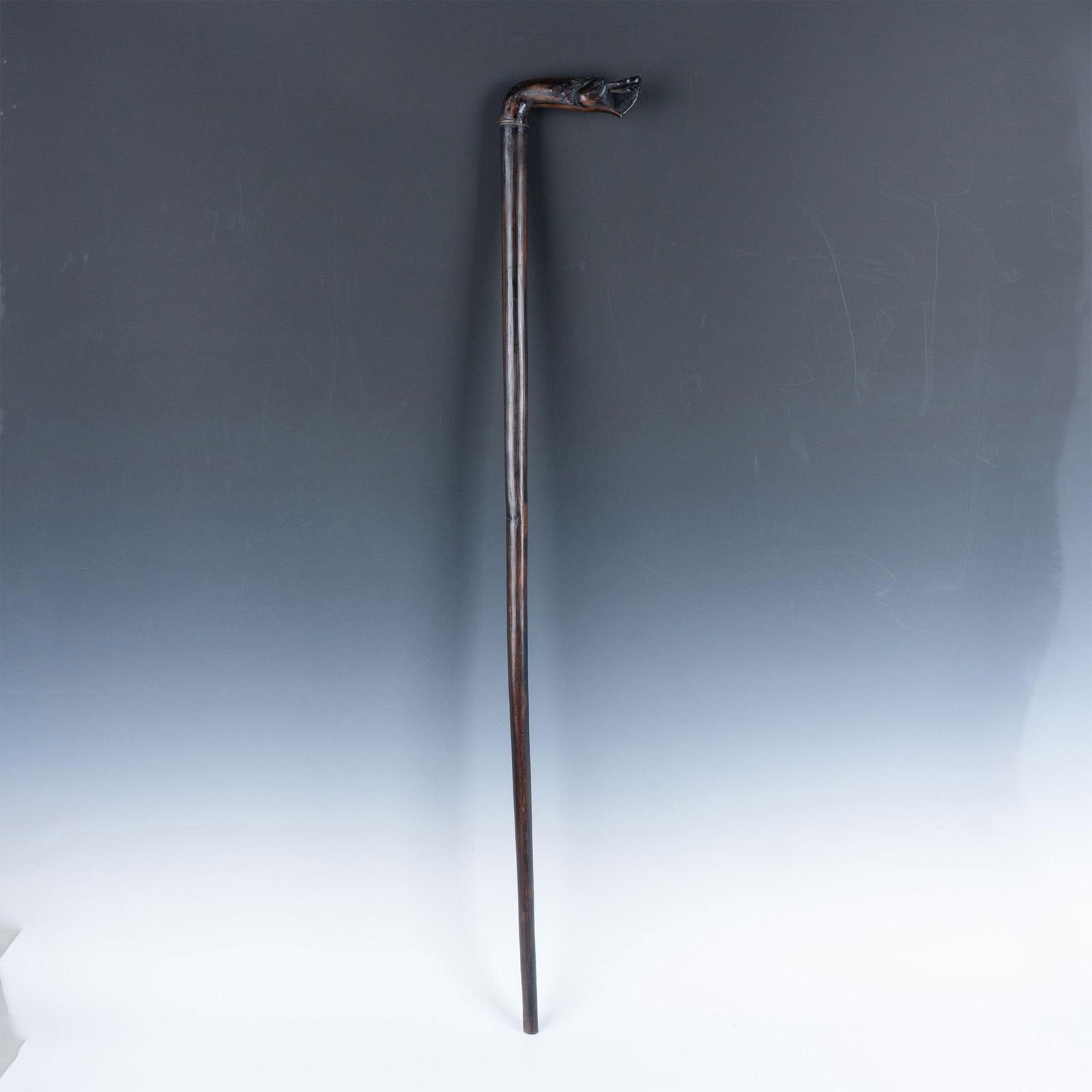 Hand Carved Wooden Walking Cane (1 of 2)