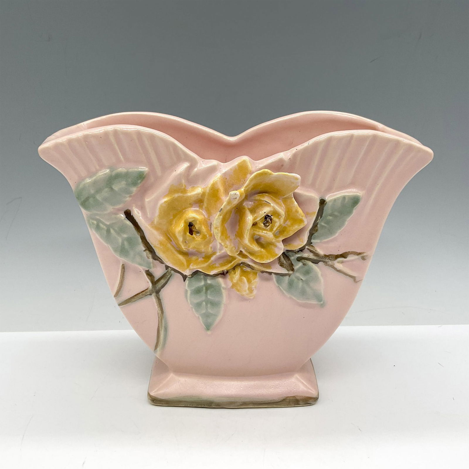 McCoy Ceramic Pottery, Wild Rose Vase (1 of 4)