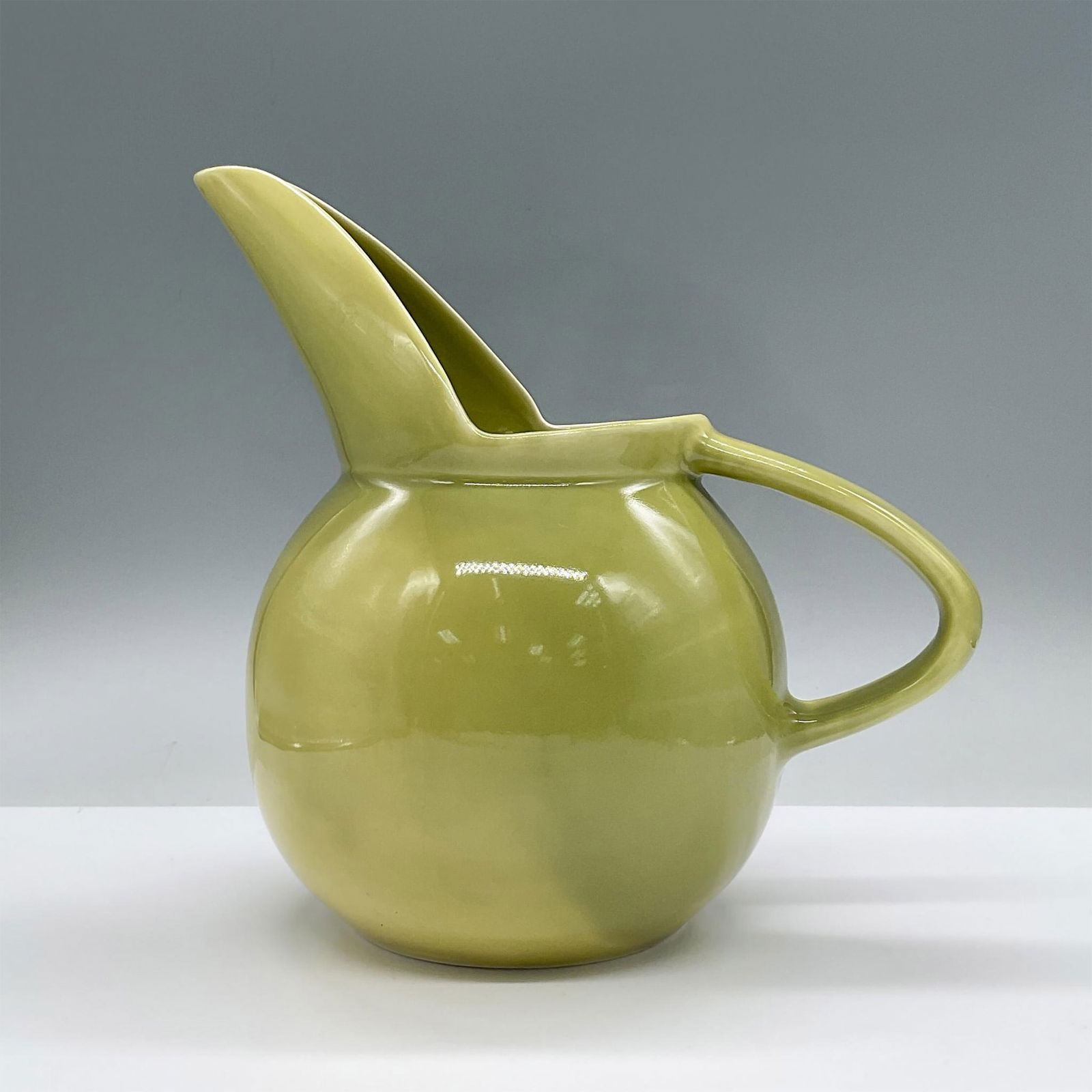 Vintage Glazed Green Pitcher (1 of 7)