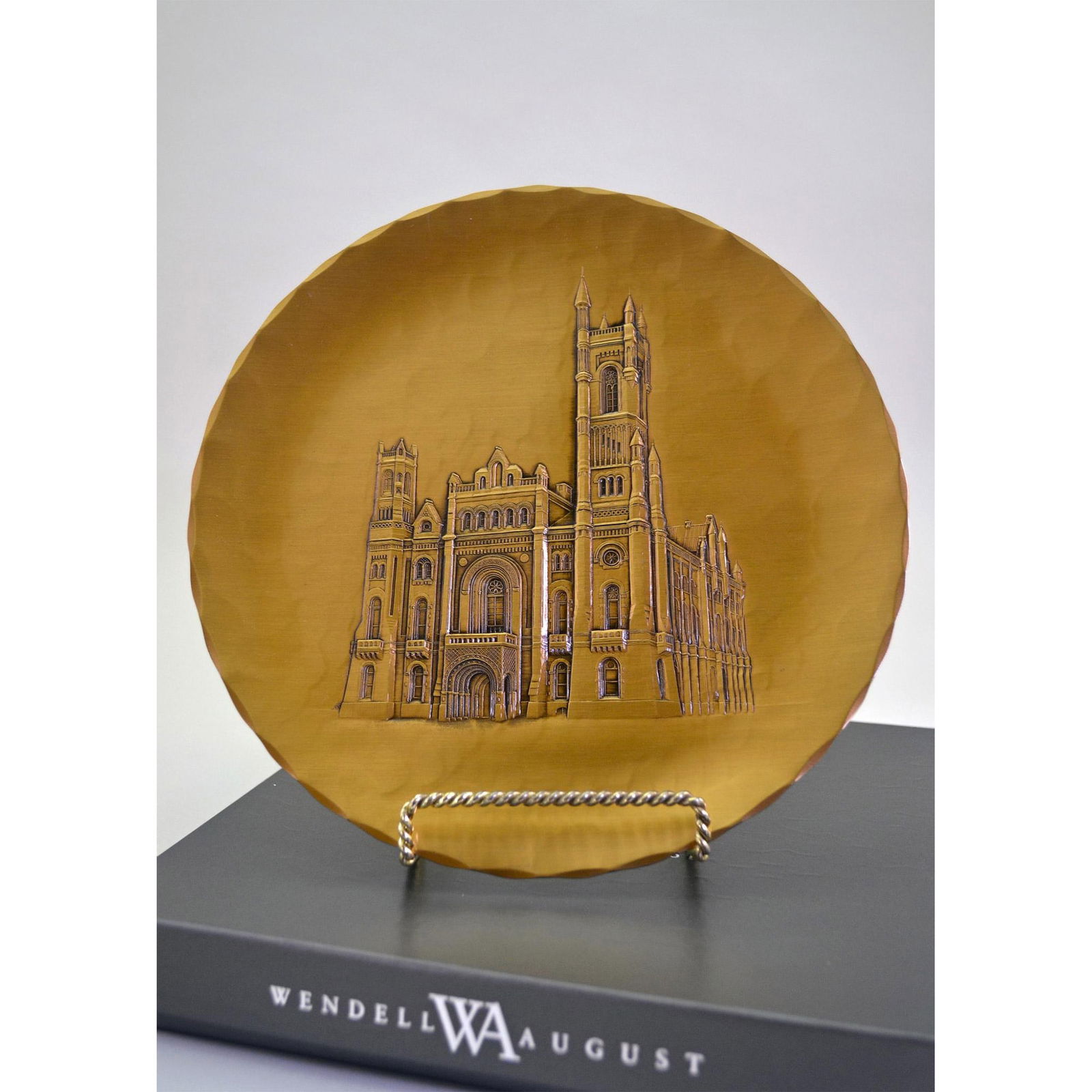 Wendell August Masonic Temple, Phila, PA, Solid Bronze Plate (1 of 2)