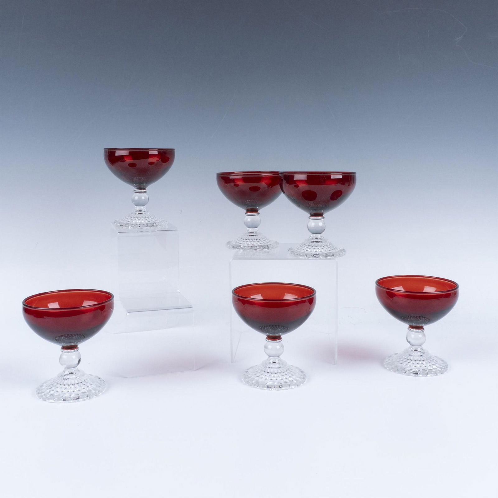 6pc Anchor Hocking Cocktail Glasses, Ruby Red (1 of 4)
