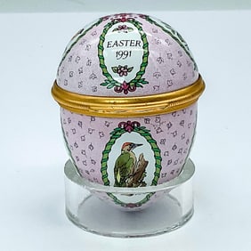Halcyon Days Enamel Egg Box , Easter 1991