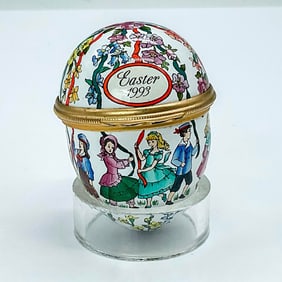 Halcyon Days Enamel Egg Box , Easter 1993