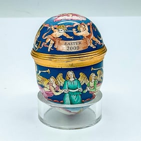 Halcyon Days Enamel Egg Box , Easter 2000