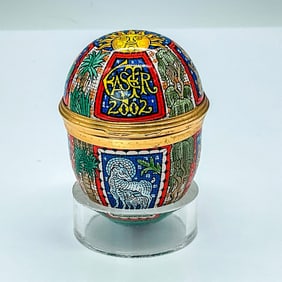 Halcyon Days Enamel Egg Box , Easter 2002