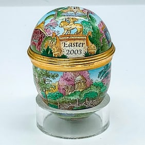 Halcyon Days Enamel Egg Box , Easter 2003