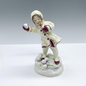 December RW348 - Royal Worcester Figurine
