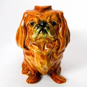 Rare Pekinese Figural Liquor Bottle by Royal Doulton