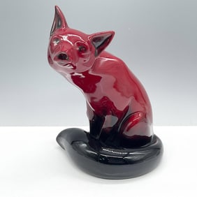Fox Seated HN130 in Flambe - Royal Doulton Animal Figurine