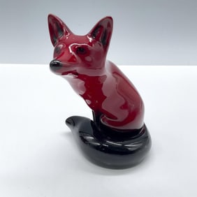 Fox Seated HN147B in Flambe - Royal Doulton Animal Figurine