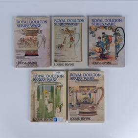 5 Volumes of Royal Doulton Series Ware Hardcover Books