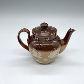 Doulton Lambeth Stoneware Hunting Teapot