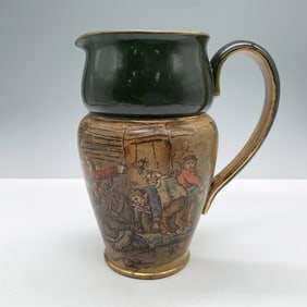 Royal Doulton Stoneware Pitcher, The Battle