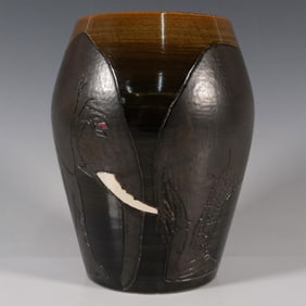 Dennis China Works by Sally Tuffin Pottery Elephant Vase