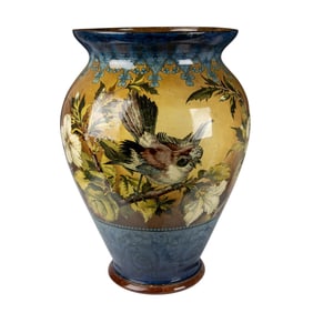 Doulton Lambeth Florence E. Lewis Faience Exhibition Vase