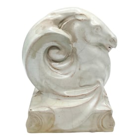 Doulton Lambeth Carraraware Seahorse Paperweight