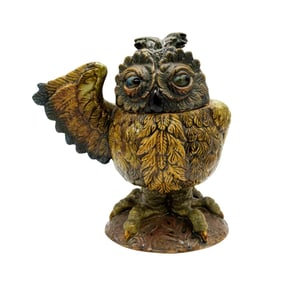 Andrew Hull for Cobridge Stoneware Trial Figure, Snowy Owl