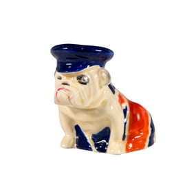 Royal Doulton Figurine, Bulldog Draped In Union Jack
