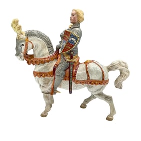 Beswick Porcelain Horse Figurine, Knight in Armor
