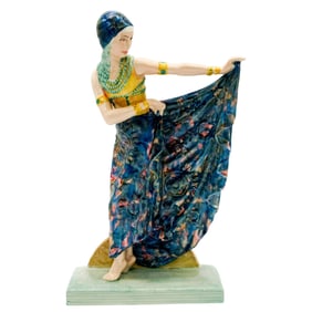 Kevin Francis Ceramic Art Deco Figurine, Persian Dancer