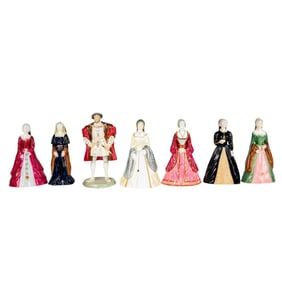 7pc Coalport Bone China The Royal Collection Figurines