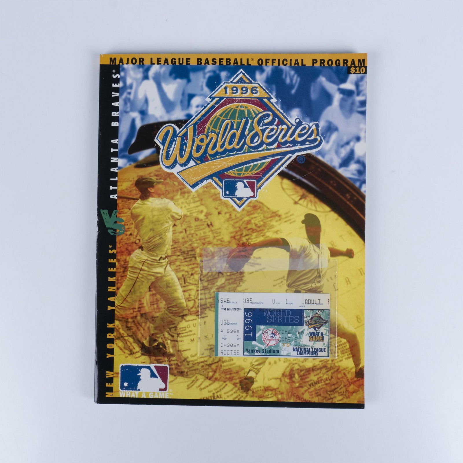 2pc World Series Program 1996 with Game 6 Ticket Stub (1 of 3)