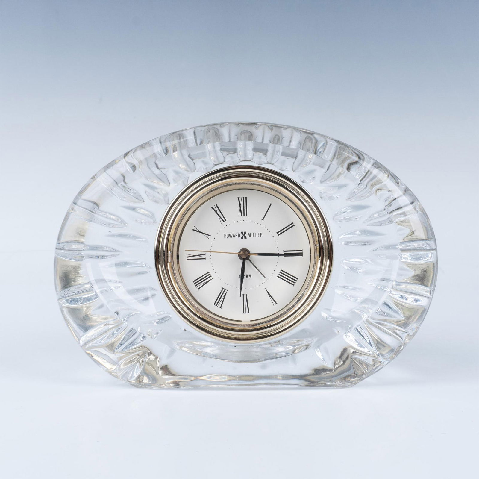 Howard Miller Oval Cut Glass Table Manten Alarm Clock (1 of 5)