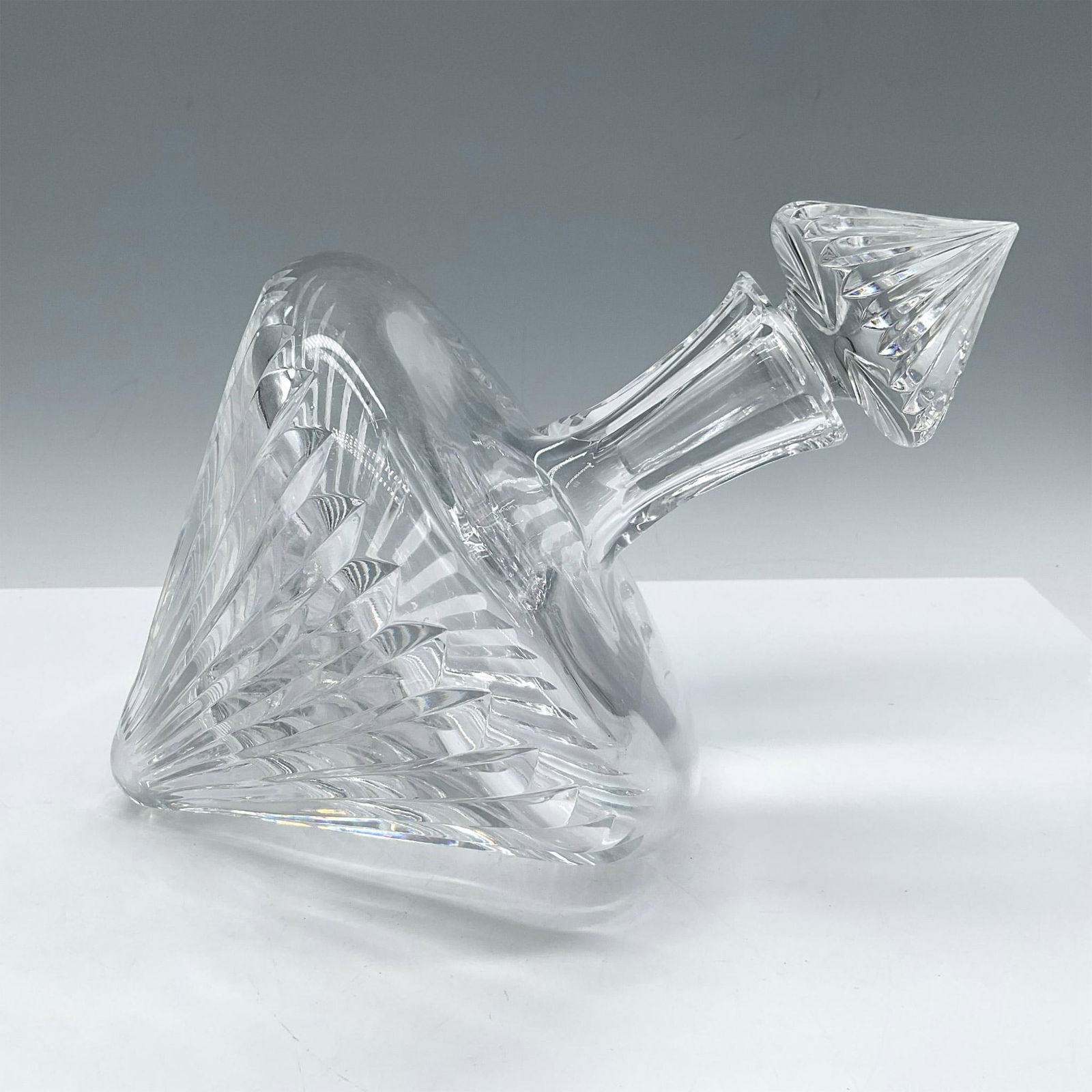 Crystal Tilted Decanter with Stopper (1 of 4)