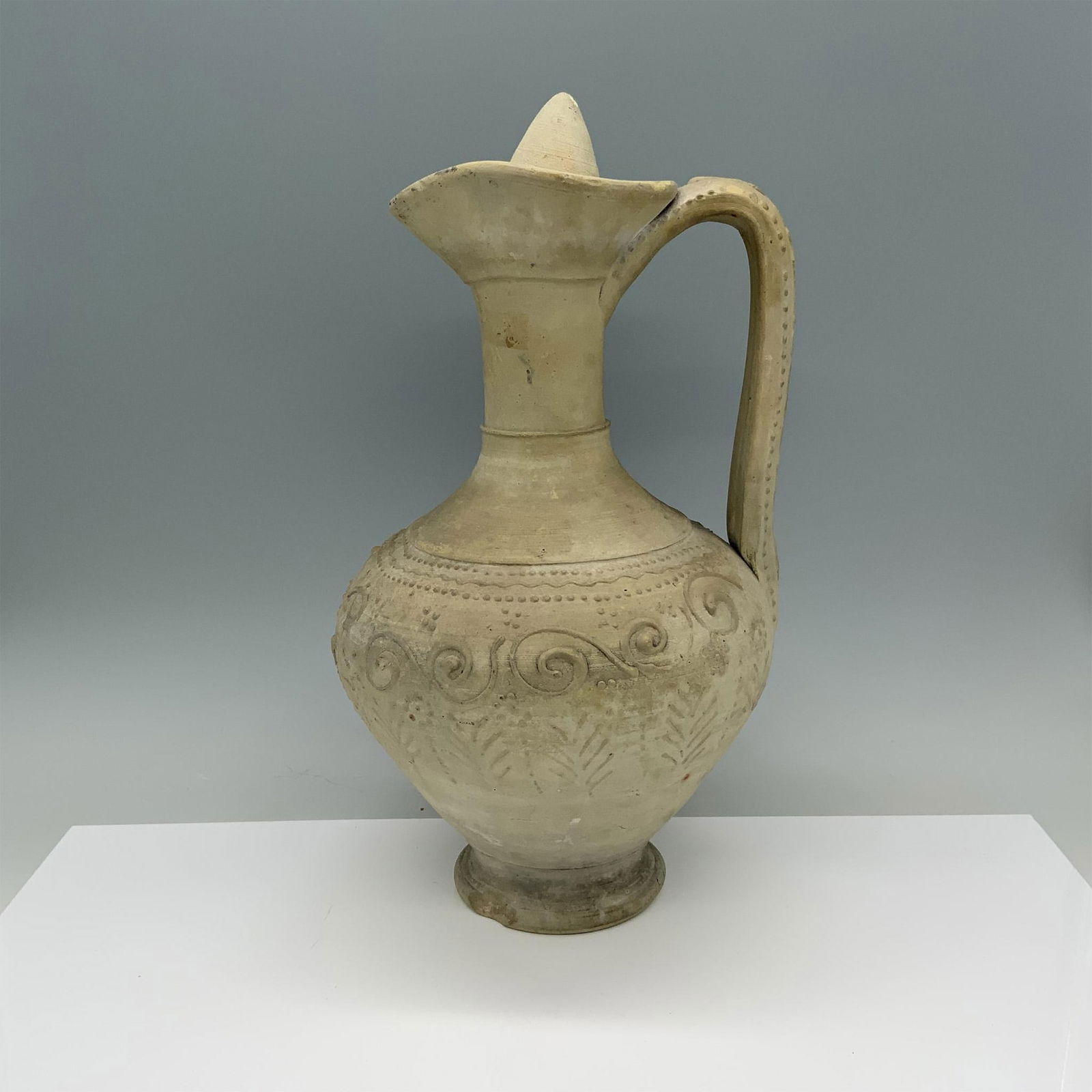 Antique Greek Oenochoe Style Ceramic Pitcher (1 of 5)
