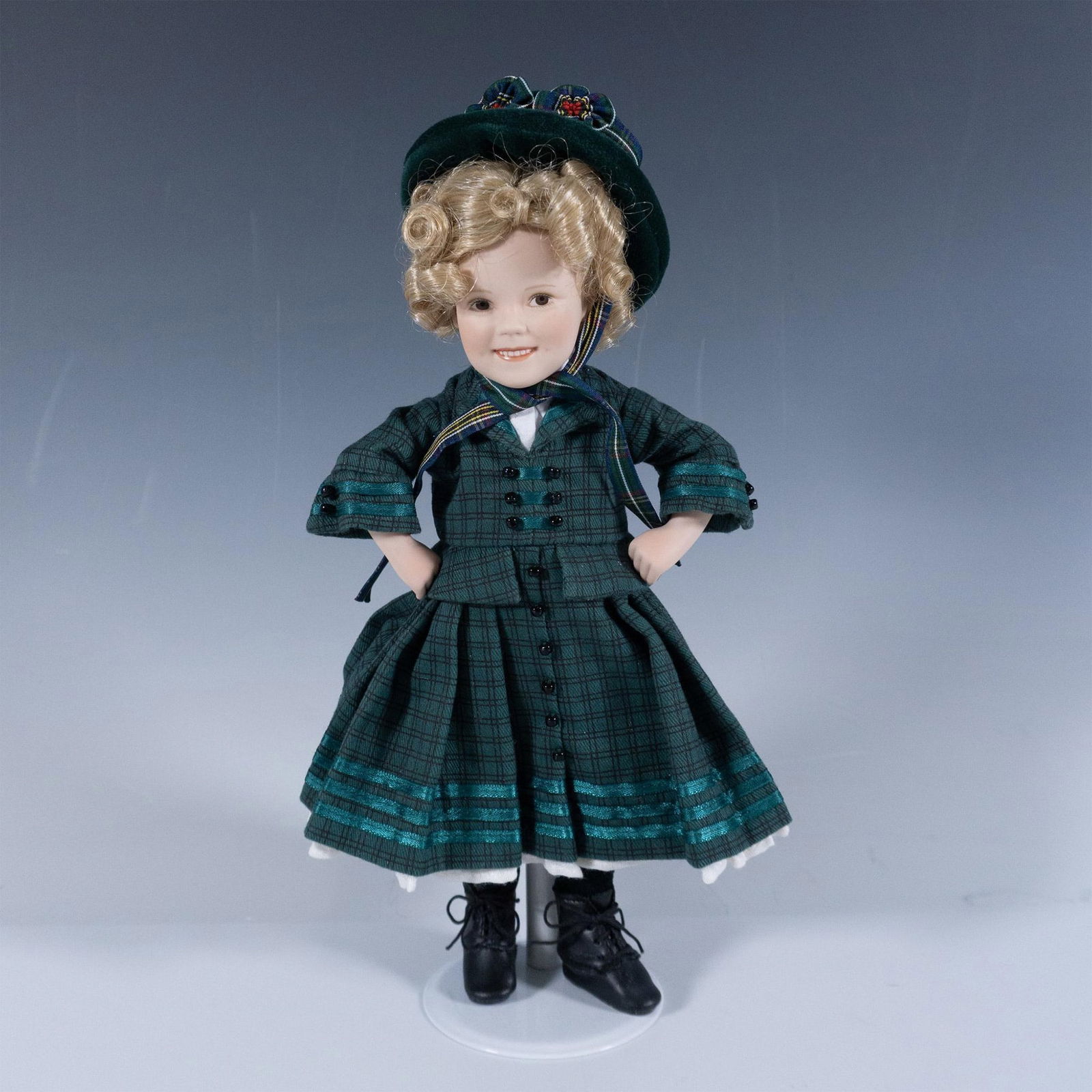 Danbury Mint, Littlest Rebel, Shirley Temple Porcelain Doll (1 of 3)