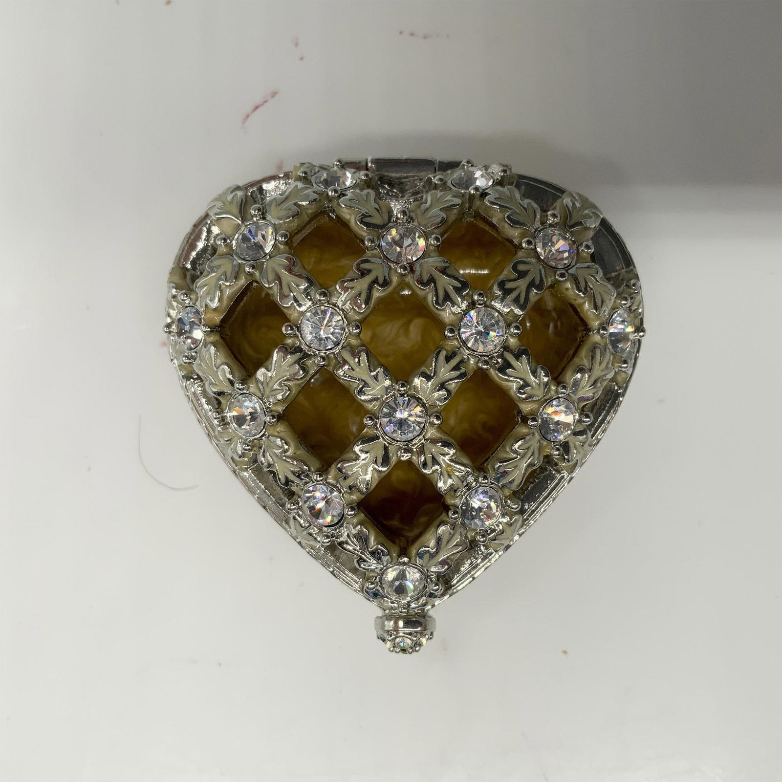 Jay Strongwater Enameled Yellow Heart Jewelry Box (1 of 4)