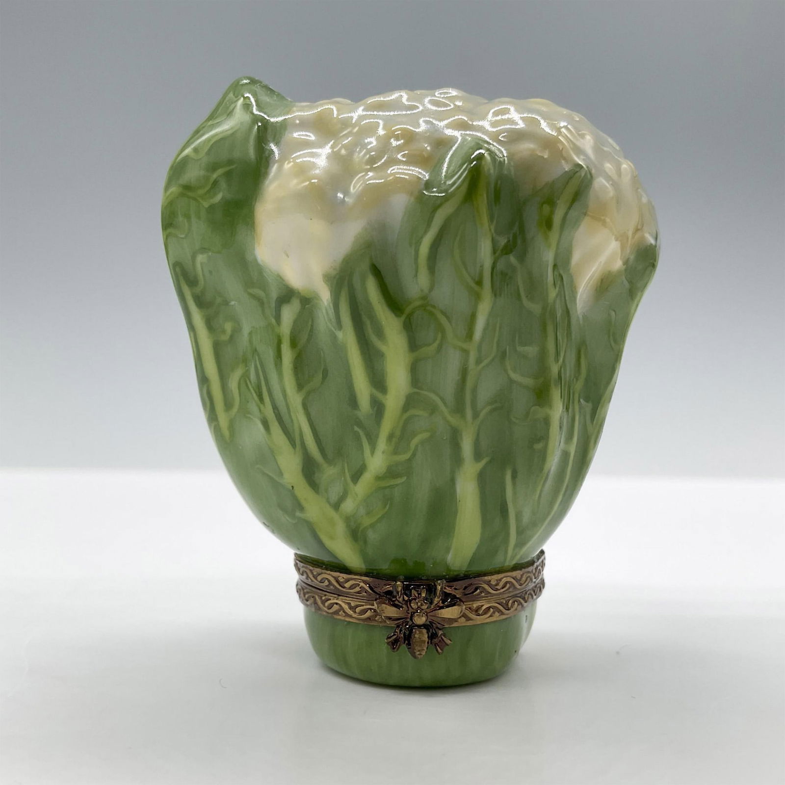 Limoges Porcelain Treasure Box, Cauliflower (1 of 3)