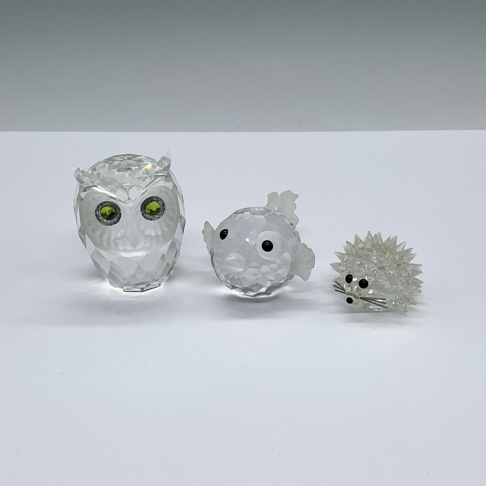 3pc Swarovski Silver Crystal Animal Figurines (1 of 3)