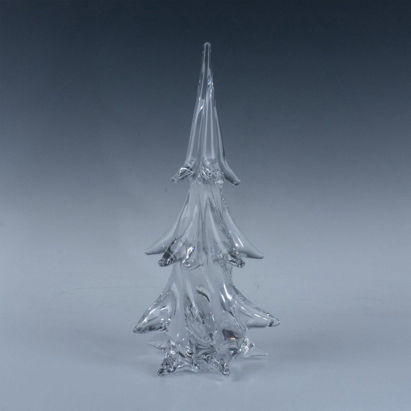 Vintage Clichy France Crystal Glass Christmas Tree Figurine: Vintage Clichy France Crystal Glass Christmas Tree with Clichy acid mark at the bottom. Body dimensions approximately 4.5"W x 10.5"H. Issued: 1837-1885 Dimensions: See Description Manufacturer: Clichy
