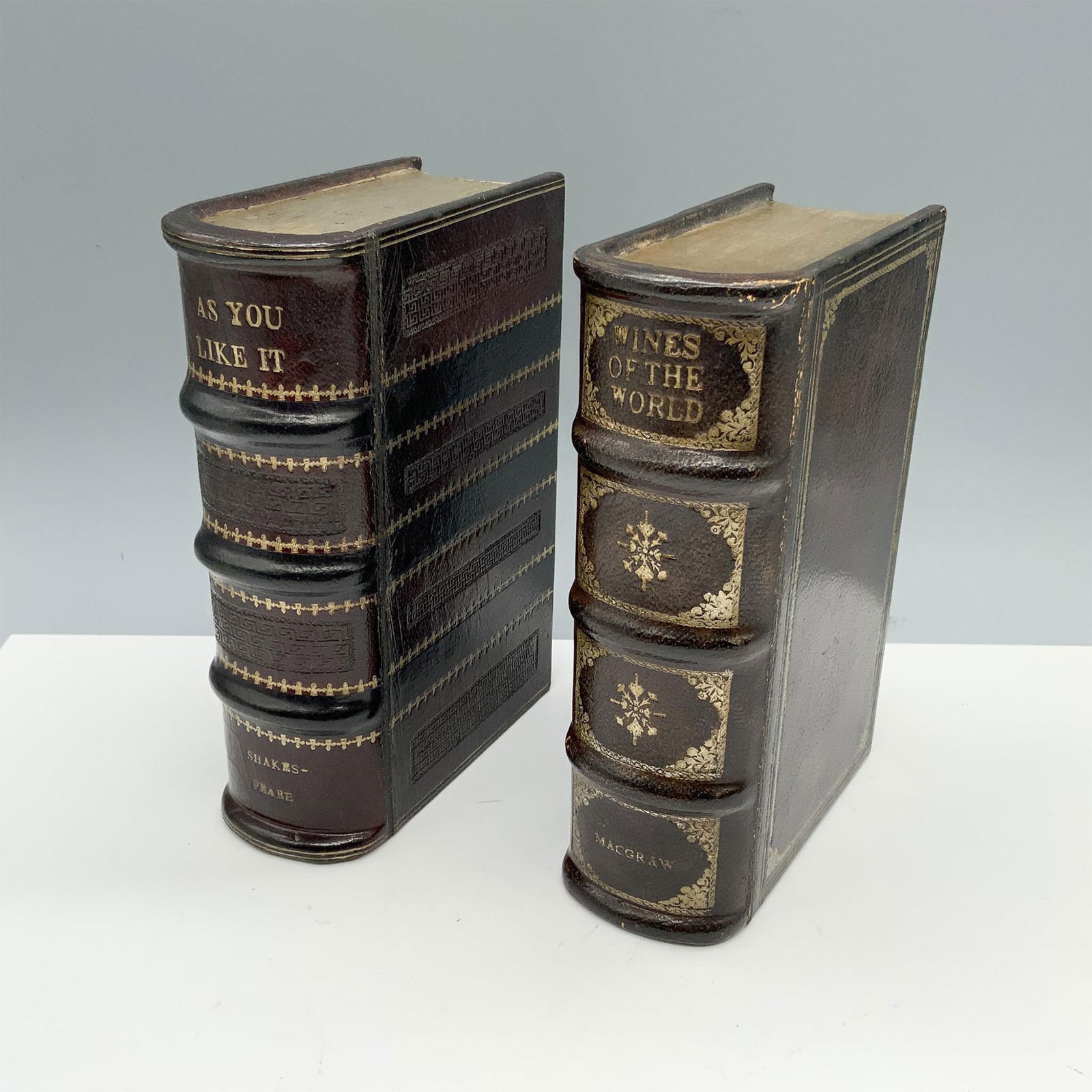Pair of Faux Leather Book Boxes (1 of 5)