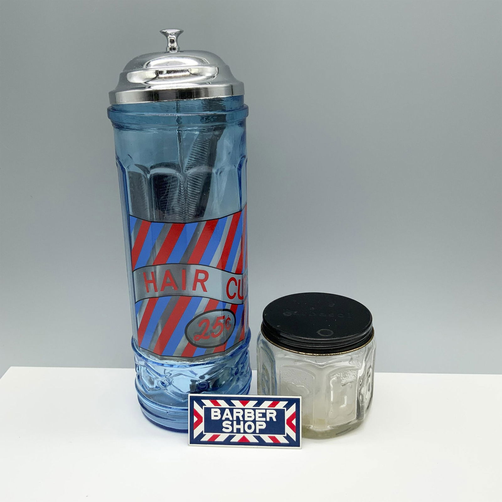 6pc Comb and Barbasol Jar with Magnet Set (1 of 4)