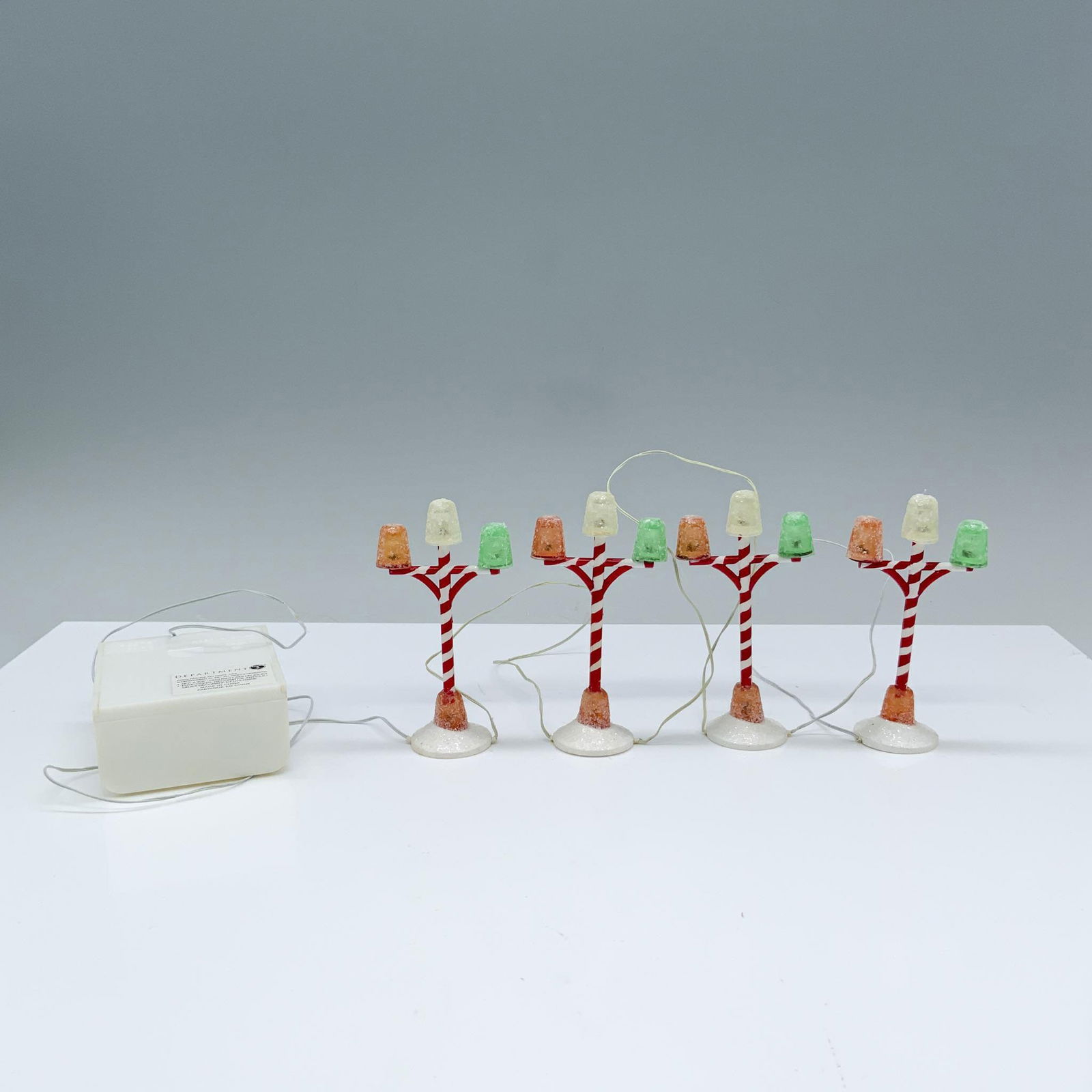 3pc Department 56 Village Accessories, Gumdrop Street Lamps (1 of 2)