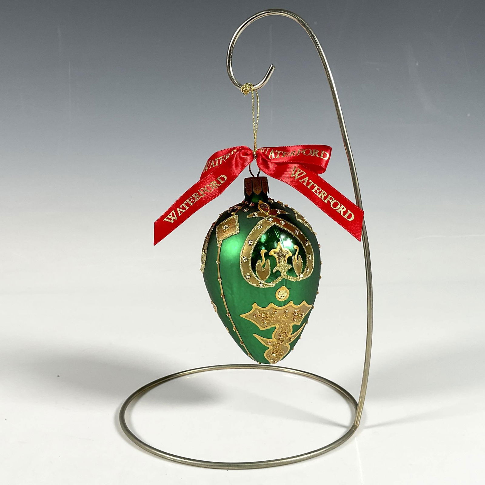 Waterford Emerald Egg Ornament, Holiday Heirlooms (1 of 5)
