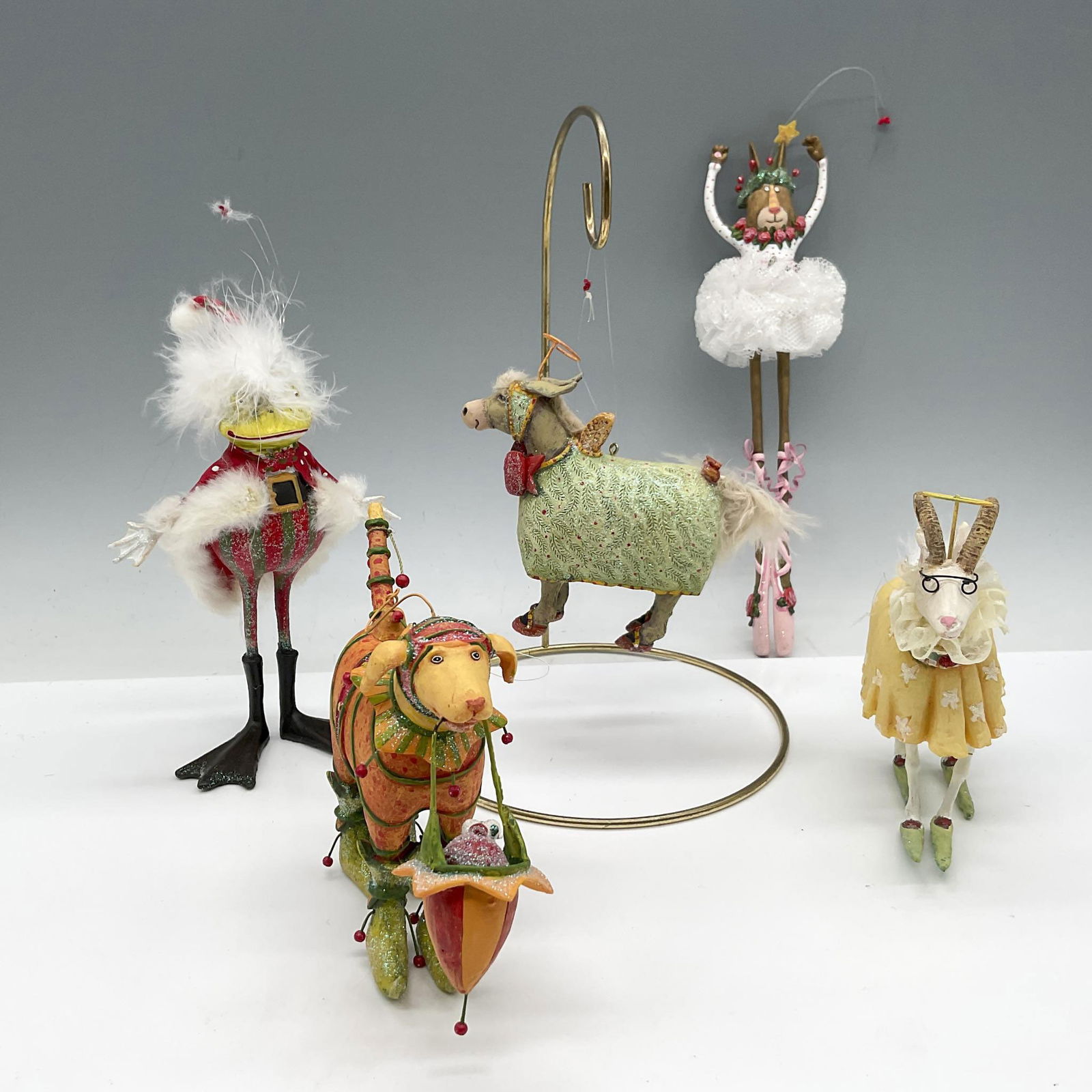 5pc Dept 56 Resin Holiday Ornaments (1 of 3)