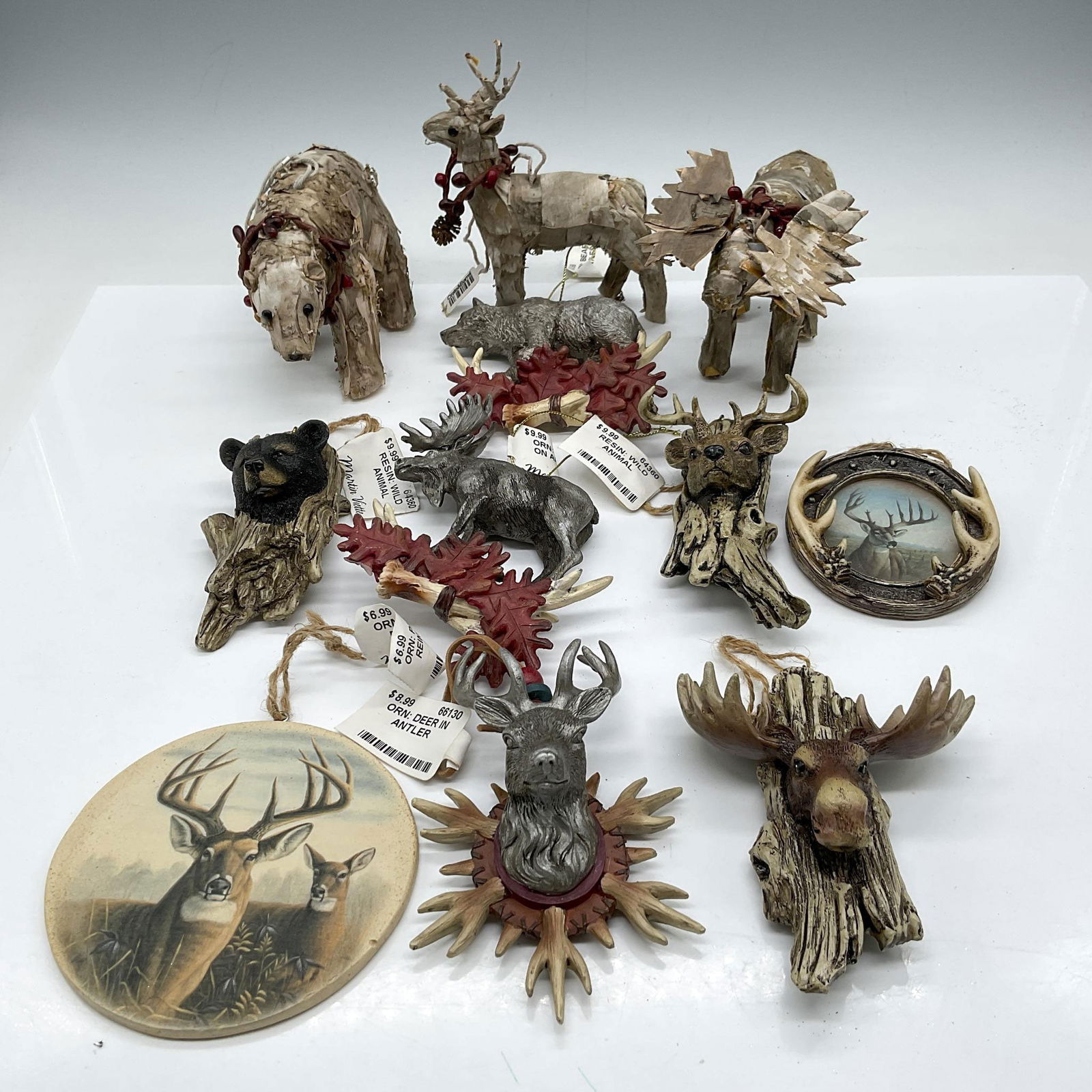 11pc Martin Viette + Crate & Barrel Wild Animal Ornaments (1 of 2)