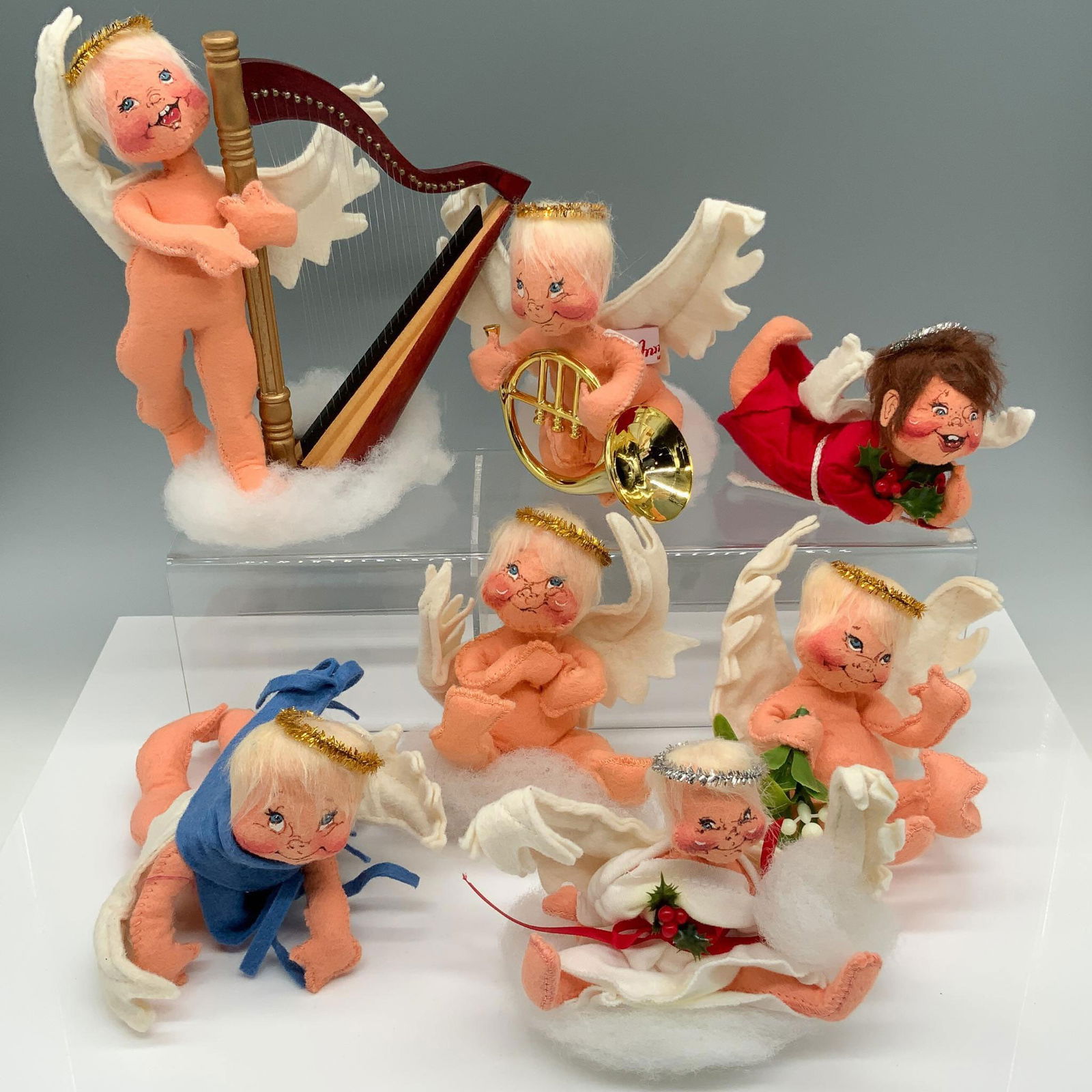 7pc Annalee Holiday Angel Figures (1 of 6)