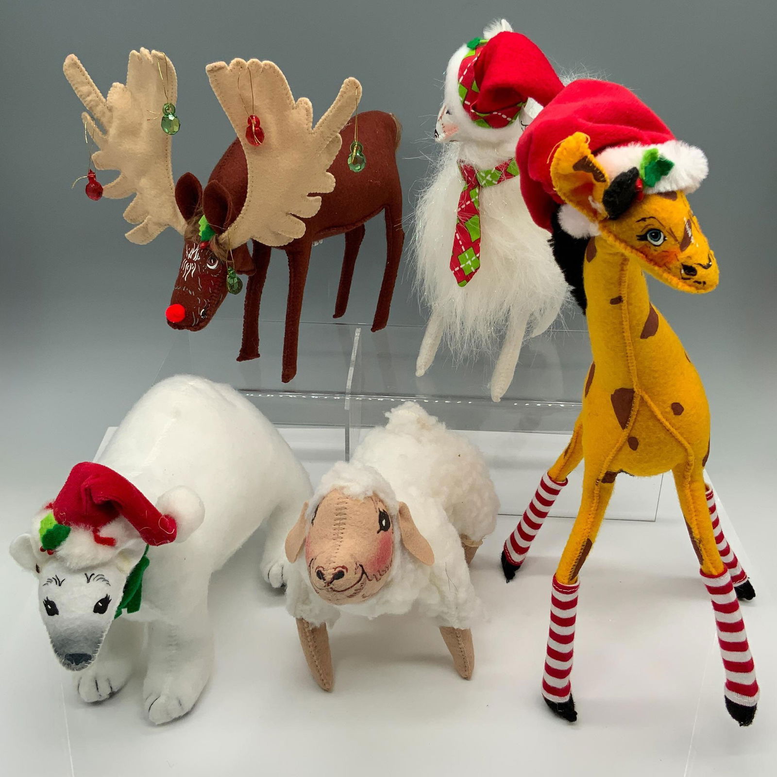 5pc Annalee Christmas Animal Figures (1 of 7)