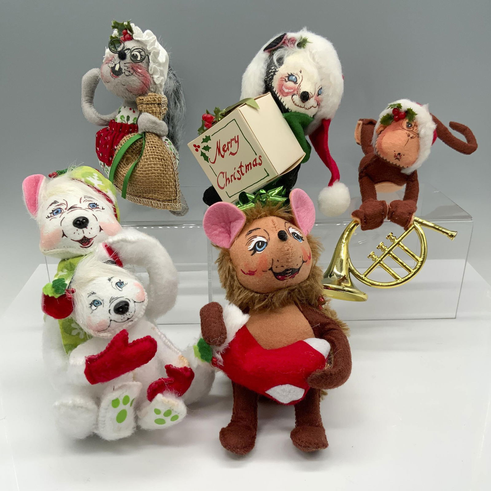 5pc Annalee Christmas Animal Doll Assortment (1 of 5)