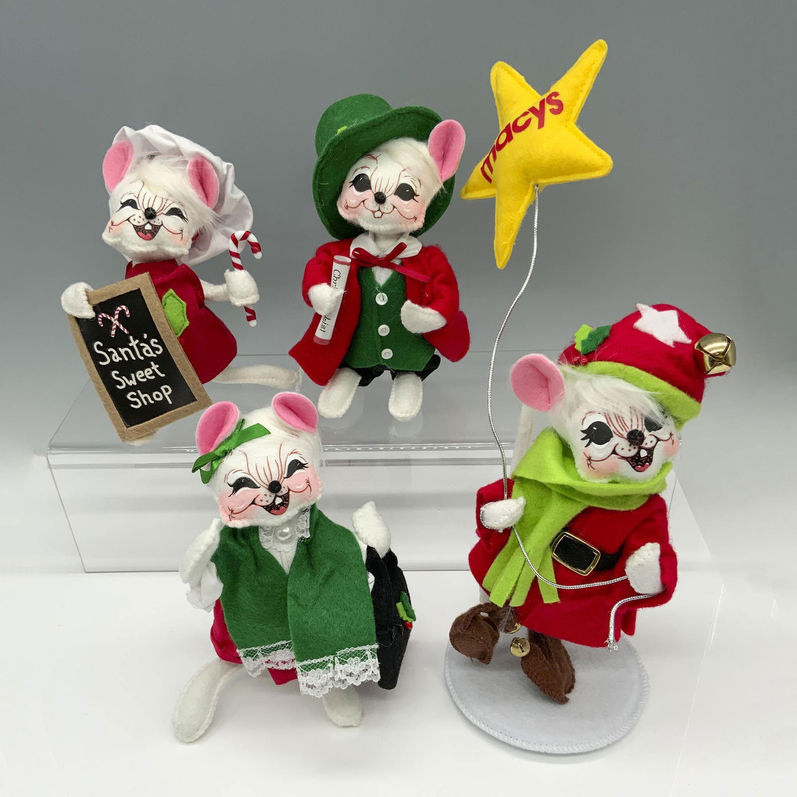 4pc Annalee Holiday Mice Doll Set (1 of 5)