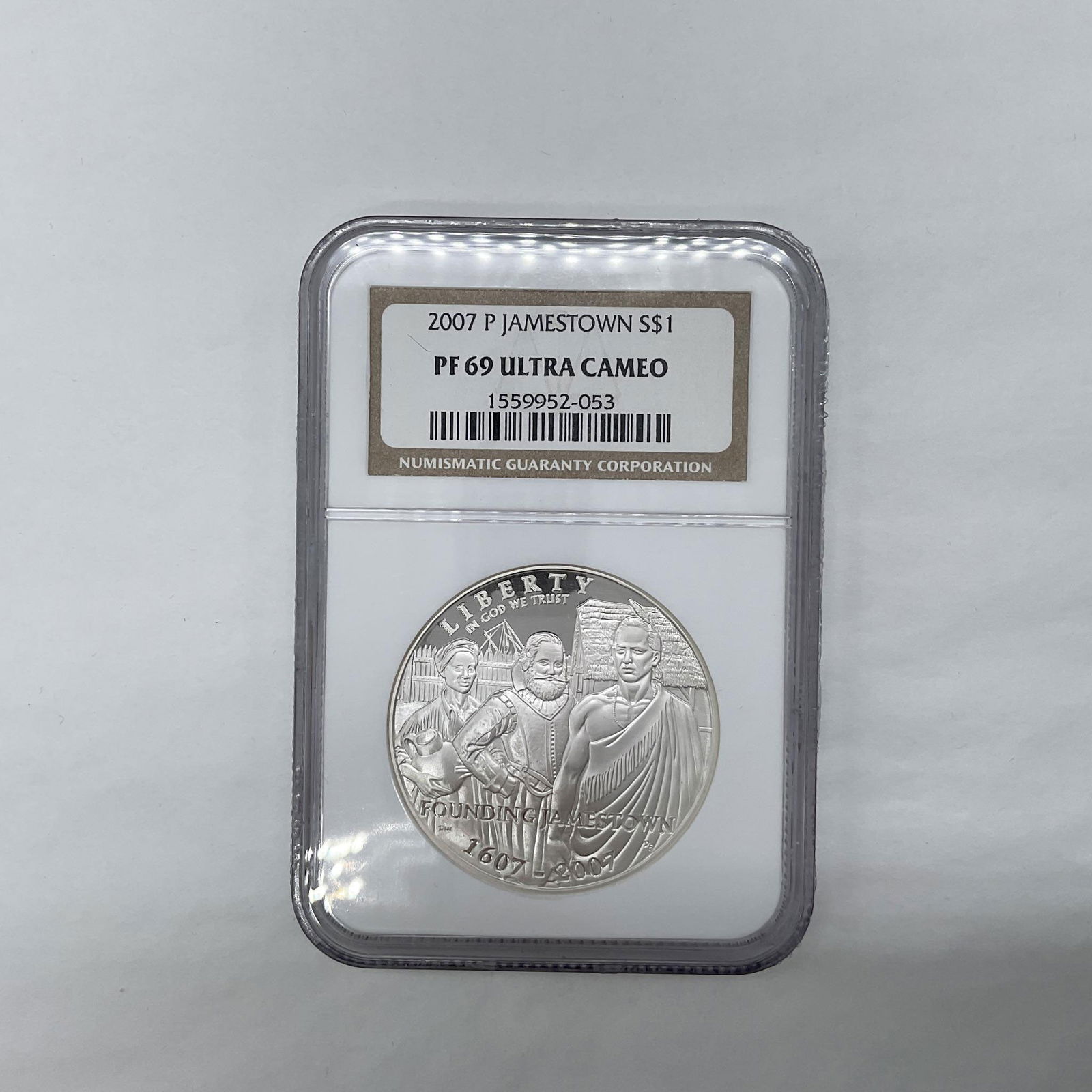 2007-P Jamestown 400th Anniv. Silver Dollar NGC Graded PF69 UCAM (1 of 2)